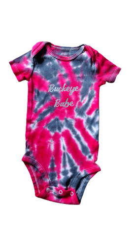 Buckeye Baby Tie Dyed Onesies