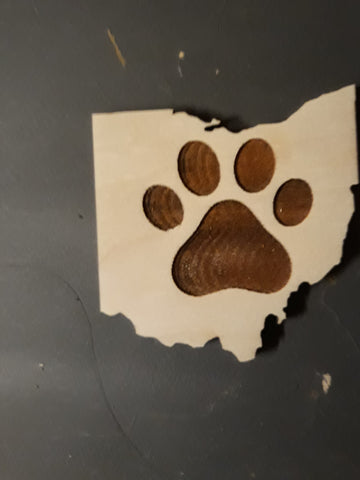 Paw Print Coaster - Celebrate Local, Shop The Best of Ohio