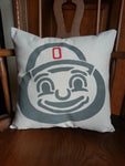 Brutus Buckeye Throw Pillow - Celebrate Local, Shop The Best of Ohio