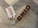 OHIO Wood Inlay Trim Key Chain - Celebrate Local, Shop The Best of Ohio