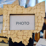 Ohio Counties Map Wood Photo Frame - Celebrate Local, Shop The Best of Ohio