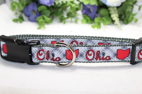 Black Ohio Dog Collar