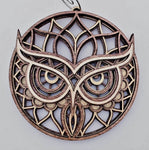 Owl 3 D Multilayered Wood Mandala Ornament