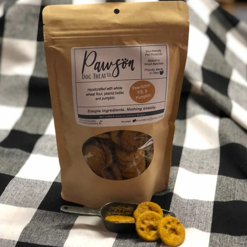 Pawlickin Peanut Butter Pumpkin Dog Treats 8 oz