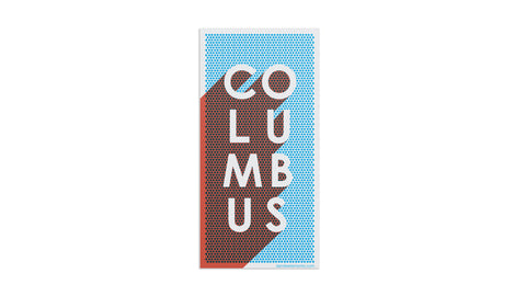Columbus Comic Book Sticker 2 x 4