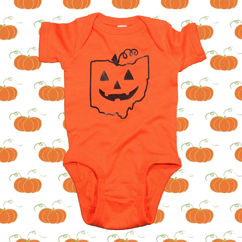 Little Ohio Pumpkin Onesie