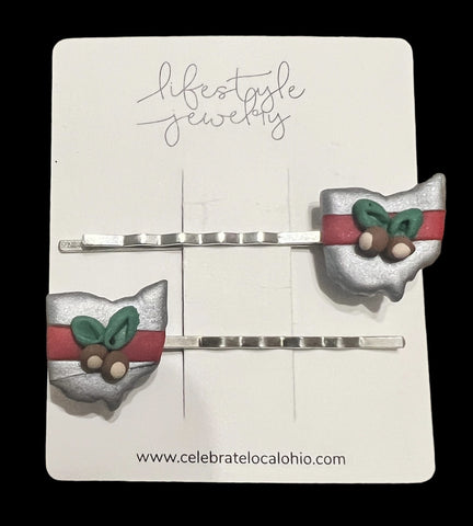 Ohio Buckeye Bobby Pins