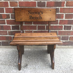 Child Wood Bench Chair