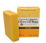 Carrot & Calendula Olive Oil Soap - Citrus (4.5 oz) - Celebrate Local, Shop The Best of Ohio