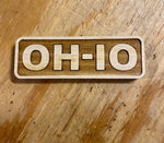 OH IO - Wood Magnet