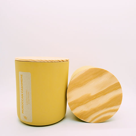 Moroccan Cashmere Home Candle Soy Wax Sunny Matte Vessel