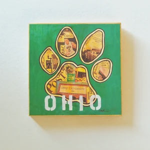 Ohio University Bobcat Wood Art Print
