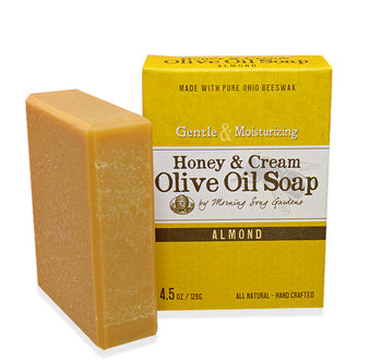 Honey & Cream Olive Oil Soap - Almond (4.5 oz.) - Celebrate Local, Shop The Best of Ohio