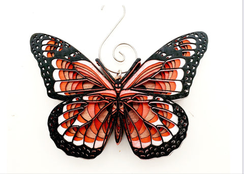 Monarch Butterfly 3 D Multilayer Wood Ornament