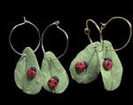 Leaf and Ladybug Earrings