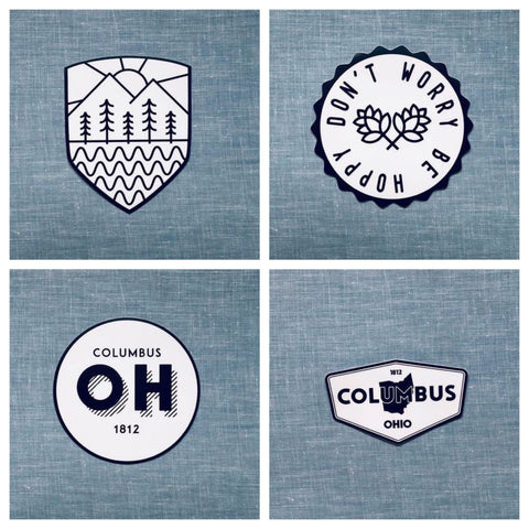 Ohio Black and White Stickers - Celebrate Local, Shop The Best of Ohio