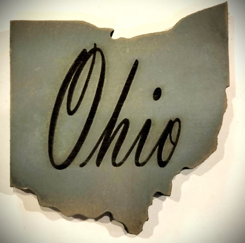 Script Ohio Engraved Plaque
