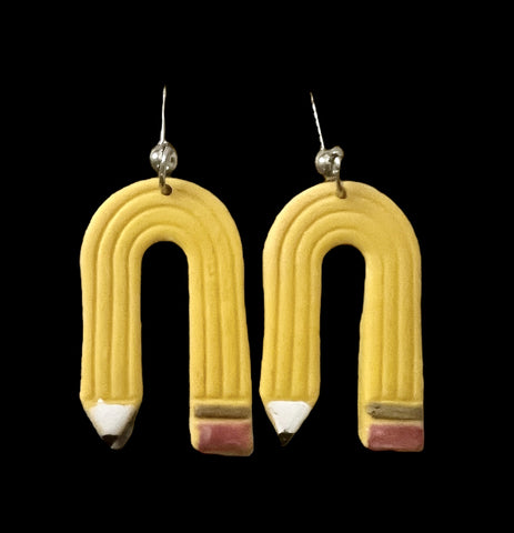 School Daze Pencil Post Earrings