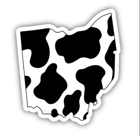 Ohio Cow Pattern Sticker