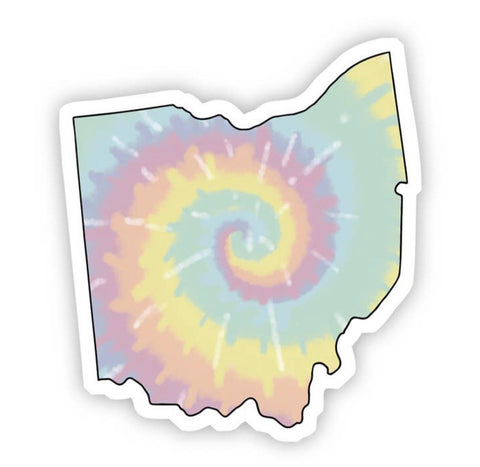 Ohio Tie Dye Sticker