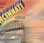 Greetings From Cincinnati Ohio Vintage Sticker