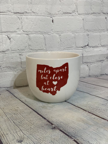 Miles Apart Ceramic Souper Mug