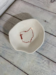 Ohio Love Outline Script Small Organic Dish