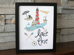 Lake Erie Lighthouse Vintage Print - Celebrate Local, Shop The Best of Ohio