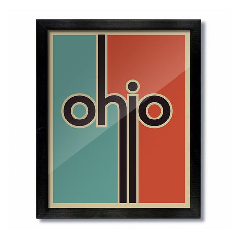 Retro Ohio Print - Celebrate Local, Shop The Best of Ohio