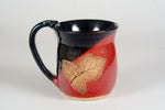 Raspberry Leaf Hand Thrown Ceramic Mug