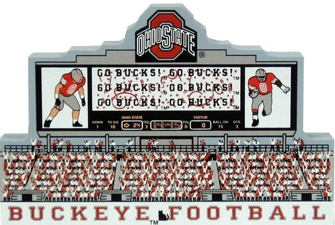 Buckeye Scoreboard Ohio Stadium Wood Shelf Sitter - Celebrate Local, Shop The Best of Ohio
