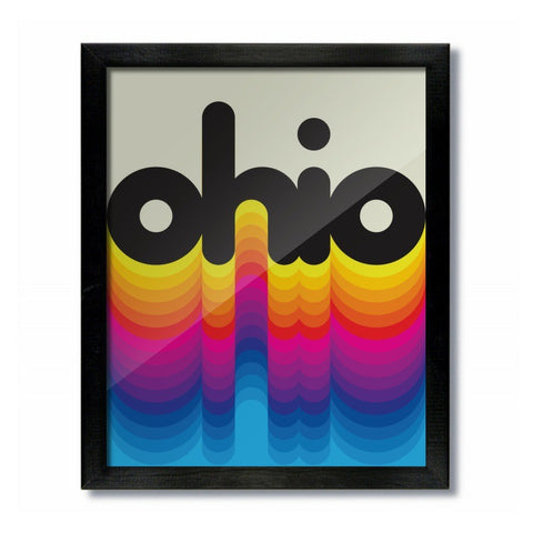 Vintage Ohio Rainbow Print - Celebrate Local, Shop The Best of Ohio