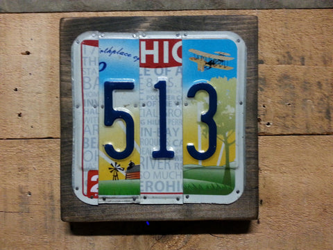 Area Code License Plate Sign - Celebrate Local, Shop The Best of Ohio