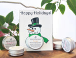 Happy Holidays Greeting Card with Lip Balm