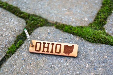 Ohio Wood Keychain - Celebrate Local, Shop The Best of Ohio