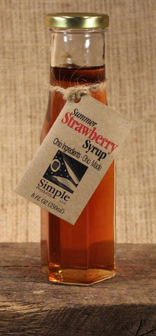 Summer Strawberry Syrup (8oz) - Celebrate Local, Shop The Best of Ohio