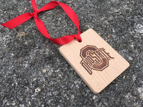 Ohio State Logo Wood Ornament - Officially Licensed - Celebrate Local, Shop The Best of Ohio