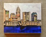 Columbus Skyline Wood Print 8x10 - Celebrate Local, Shop The Best of Ohio