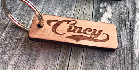 Cincy Wood Key Chain - Celebrate Local, Shop The Best of Ohio