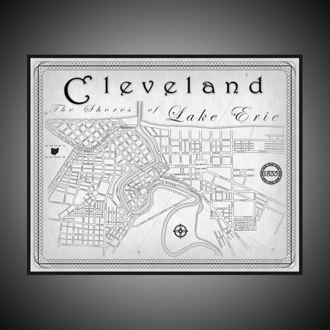 Replication of Cleveland Street Map circa 1835